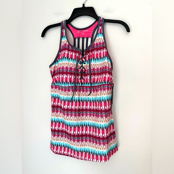 NWT Free Country Racerback Tankini Top - Size Large - Picture 1 of 8